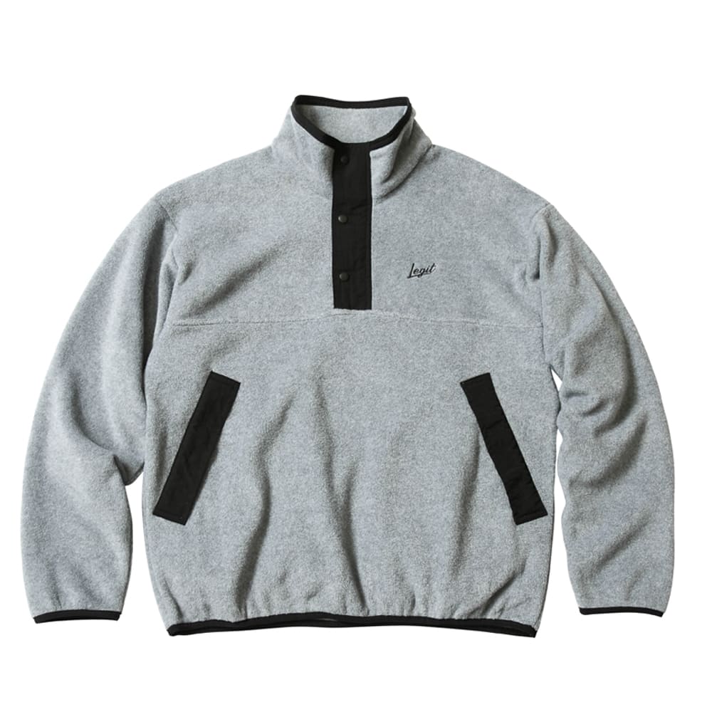 【完売】LIDNM☆スラックス　フリース☆L☆チャコール CALLNE スラックス 「CALLNE」Knit Melton Fleece Boxtuck Wide