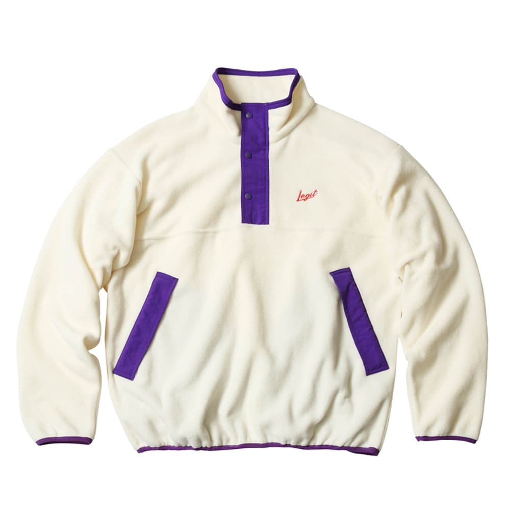LEGIT フリースジャケット【Nostalgic Fleece】WHT 2502-1012
