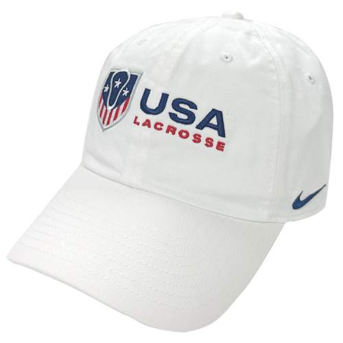 USA LACROSSE NIKE キャンパスキャップ ホワイト ラクロス用品専門店 LAX KONG オンラインストア