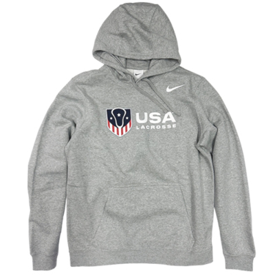 USA LACROSSE NIKE クラブフリースパーカー グレー | ラクロス用品専門