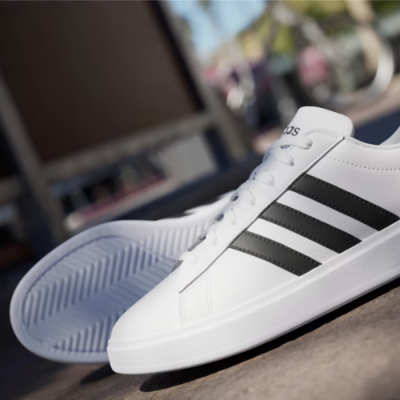 adidas グランド コート2.0 シューズ ホワイト×ブラック GW9214