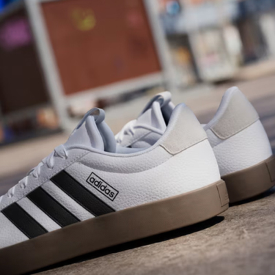 adidas VL コート3.0 シューズ ホワイト×ブラック ID8797【日本